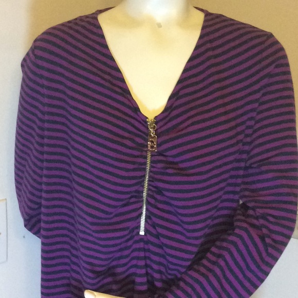 MICHAEL KORS STRIPE TOP - Picture 2 of 2